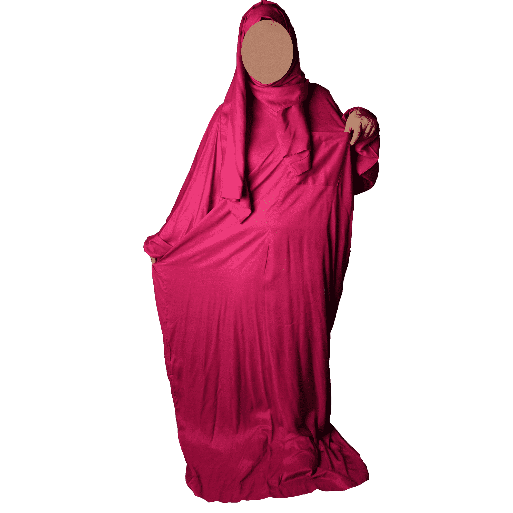 My Comfort Prayer Cloth Sapphire Model Fuchsia Saudimade 