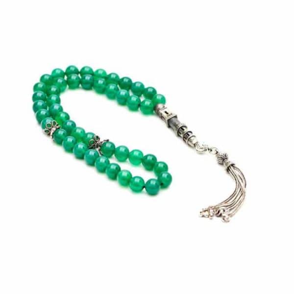 Green Agate Prayer Beads – Saudimade